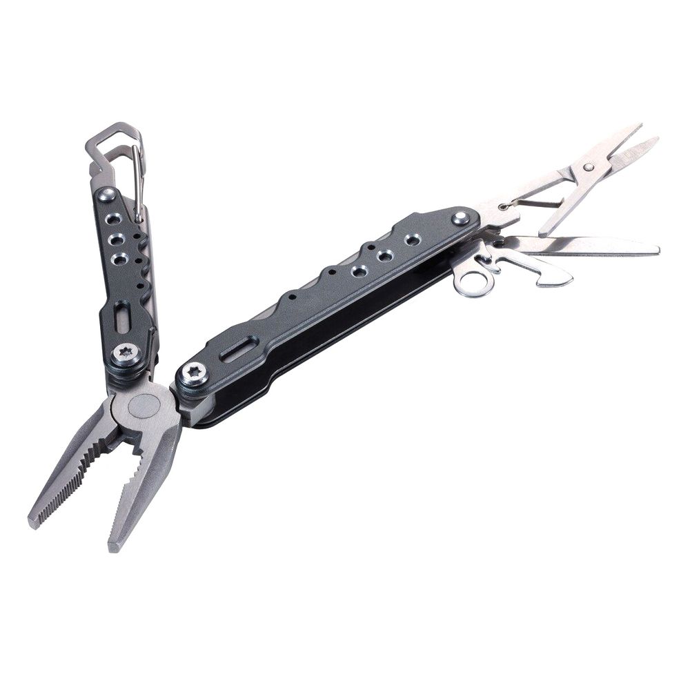 Мини-мультитул Working Tool, серый с логотипом