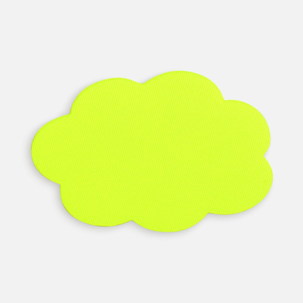 Наклейка тканевая Lunga Calum, L, желтый неон с логотипом