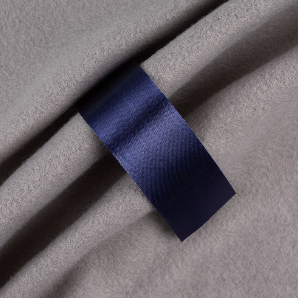 Лента сатиновая Satin 35 М, темно-синяя, 100 см с логотипом