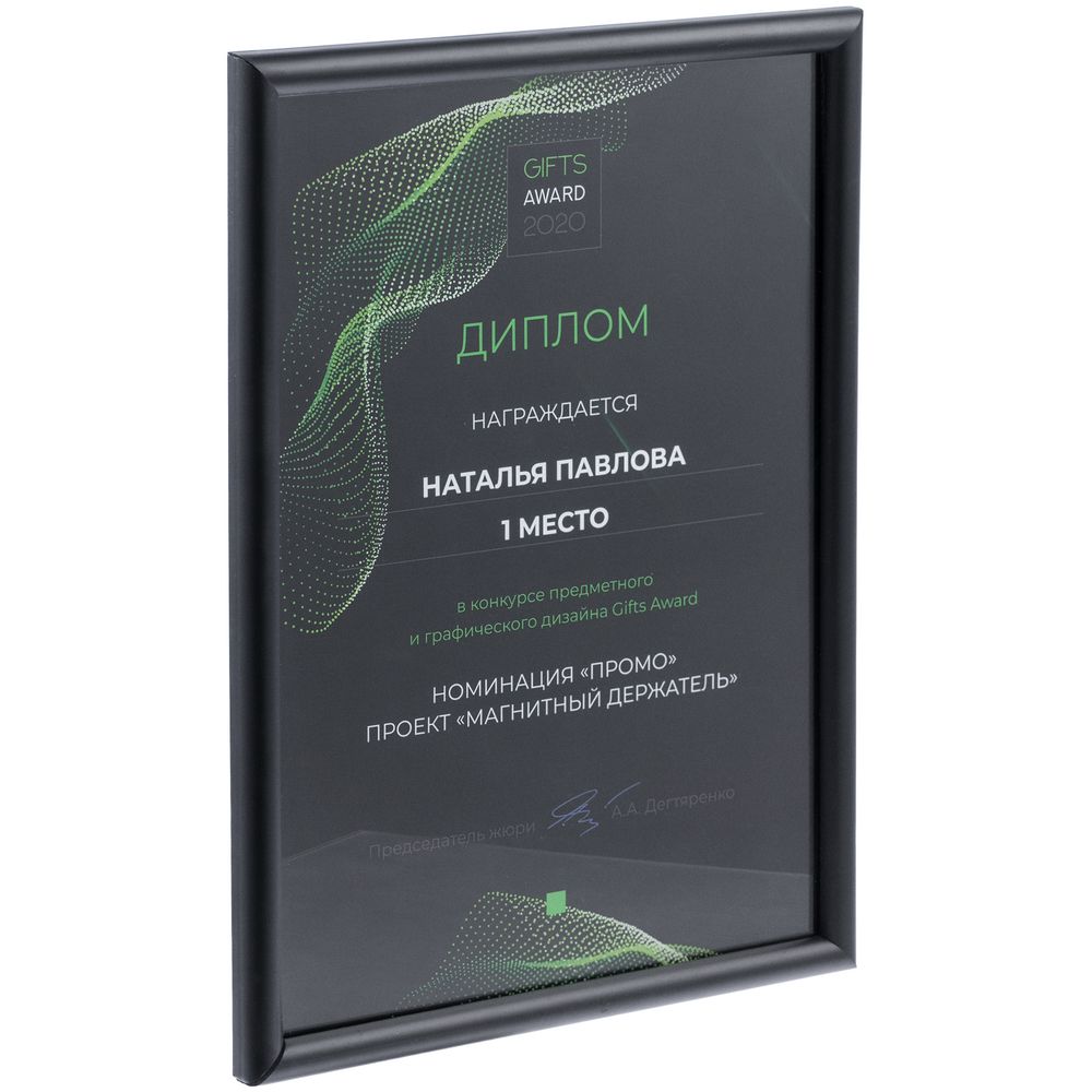 Рамка Titul, черная с логотипом