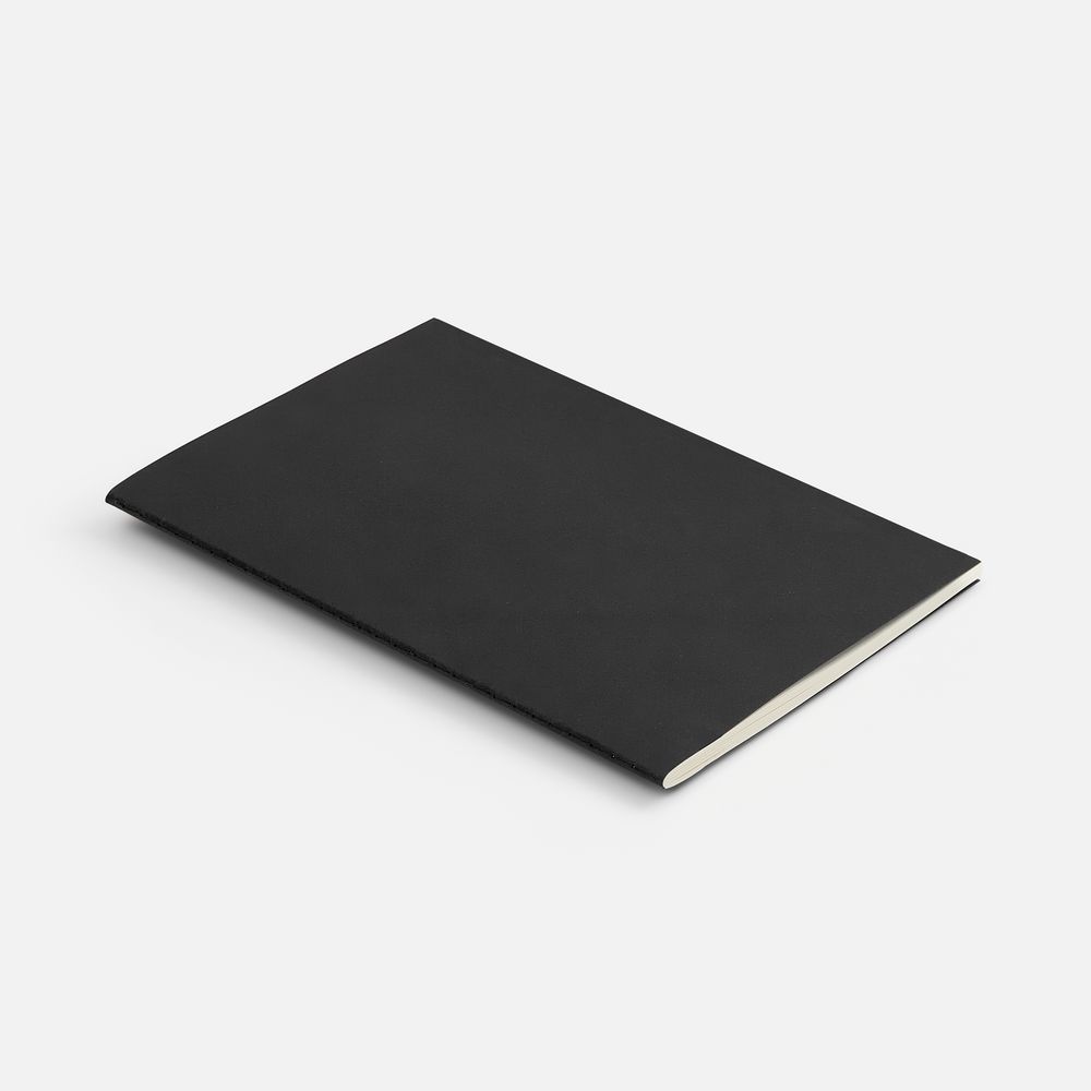 Блокнот Marco в клетку, черный с логотипом