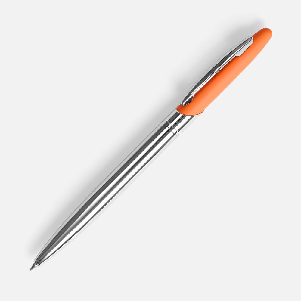 Ручка шариковая Dagger Soft Touch, оранжевая с логотипом