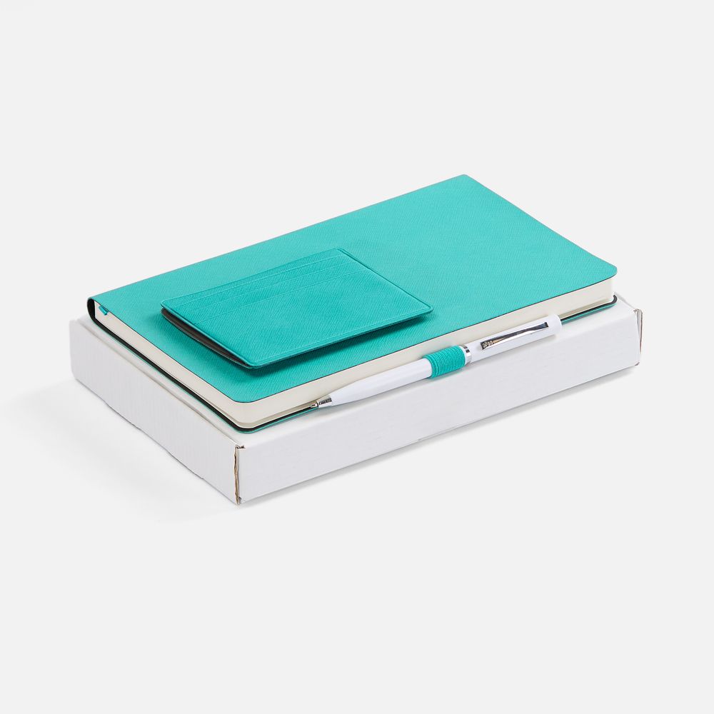 Набор Lungo Trio, бирюзовый с логотипом