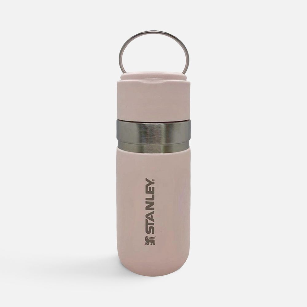 Термобутылка Go Quick Flip 470, розовая с логотипом