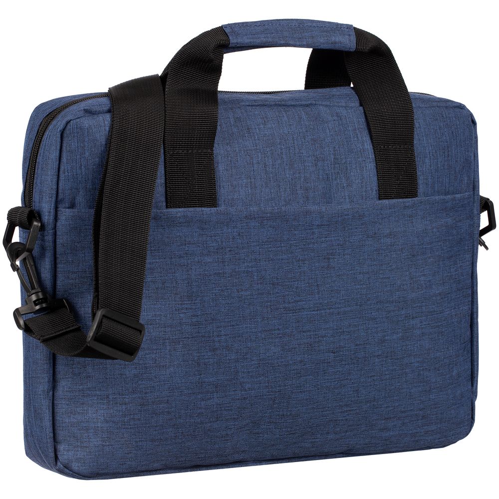 Сумка для ноутбука Delegate, синяя с логотипом