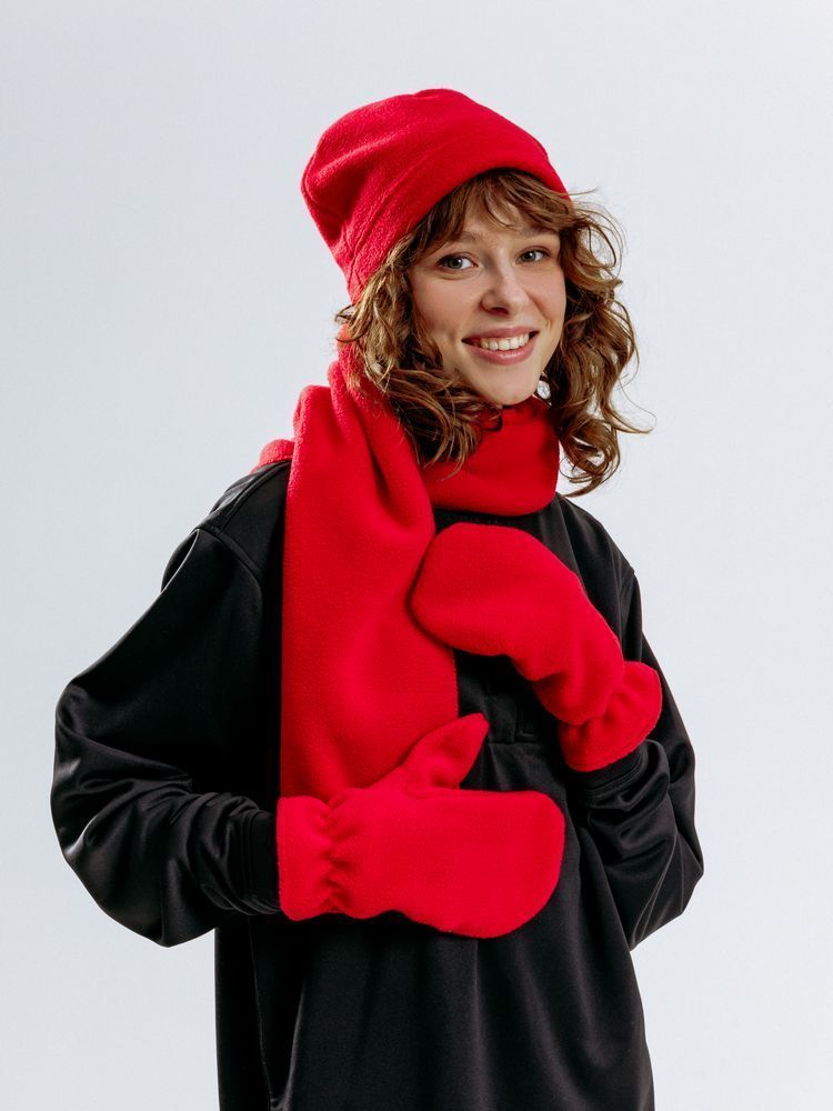 Шарфы с печатью логотипа. Шарф Fleecy по цене 391 ₽ руб. (артикул 17482.50) Шарф Fleecy, красный