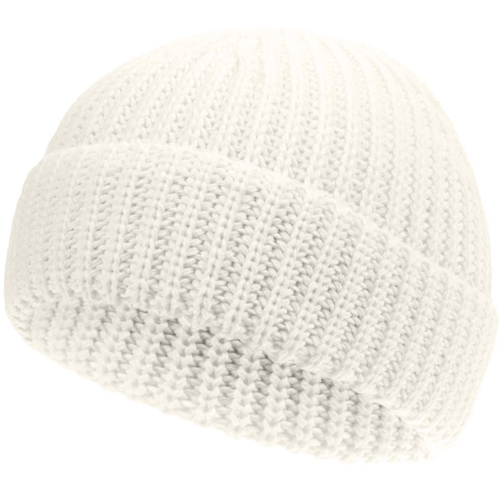 Шапка Nordkapp, молочно-белая с логотипом