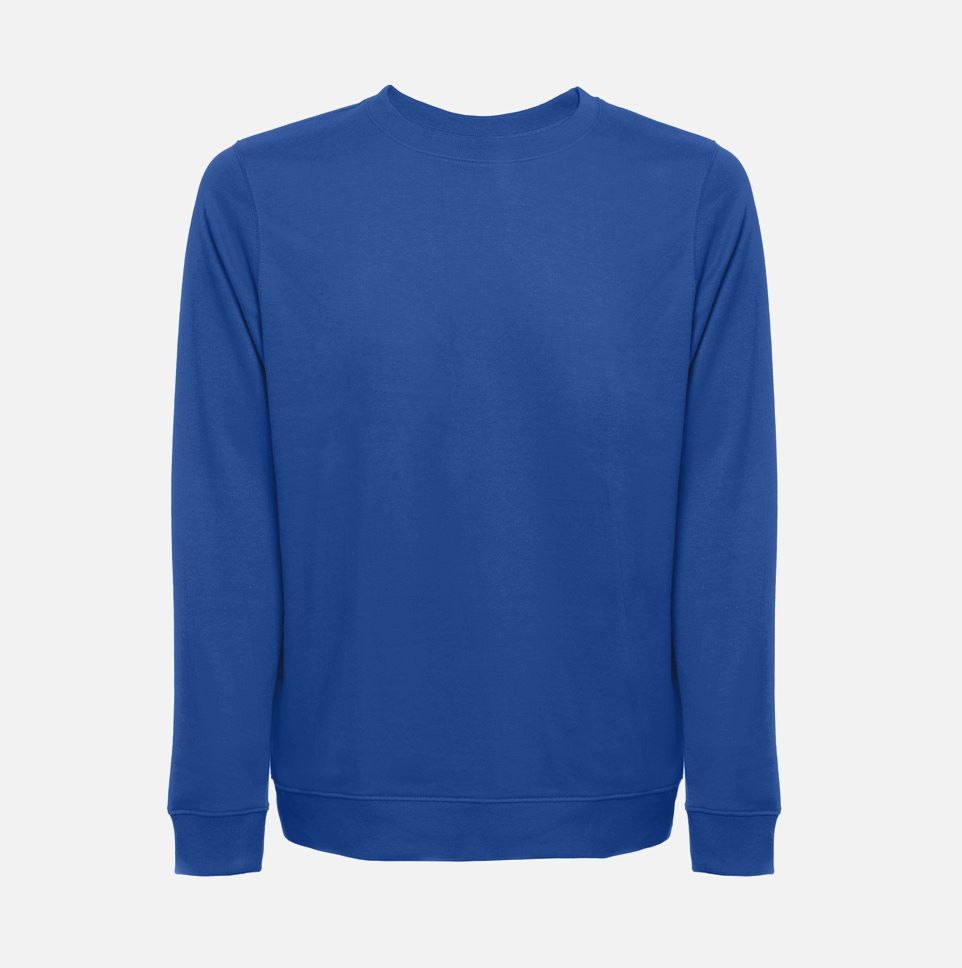 Свитшот унисекс Colombo, ярко-синий с логотипом