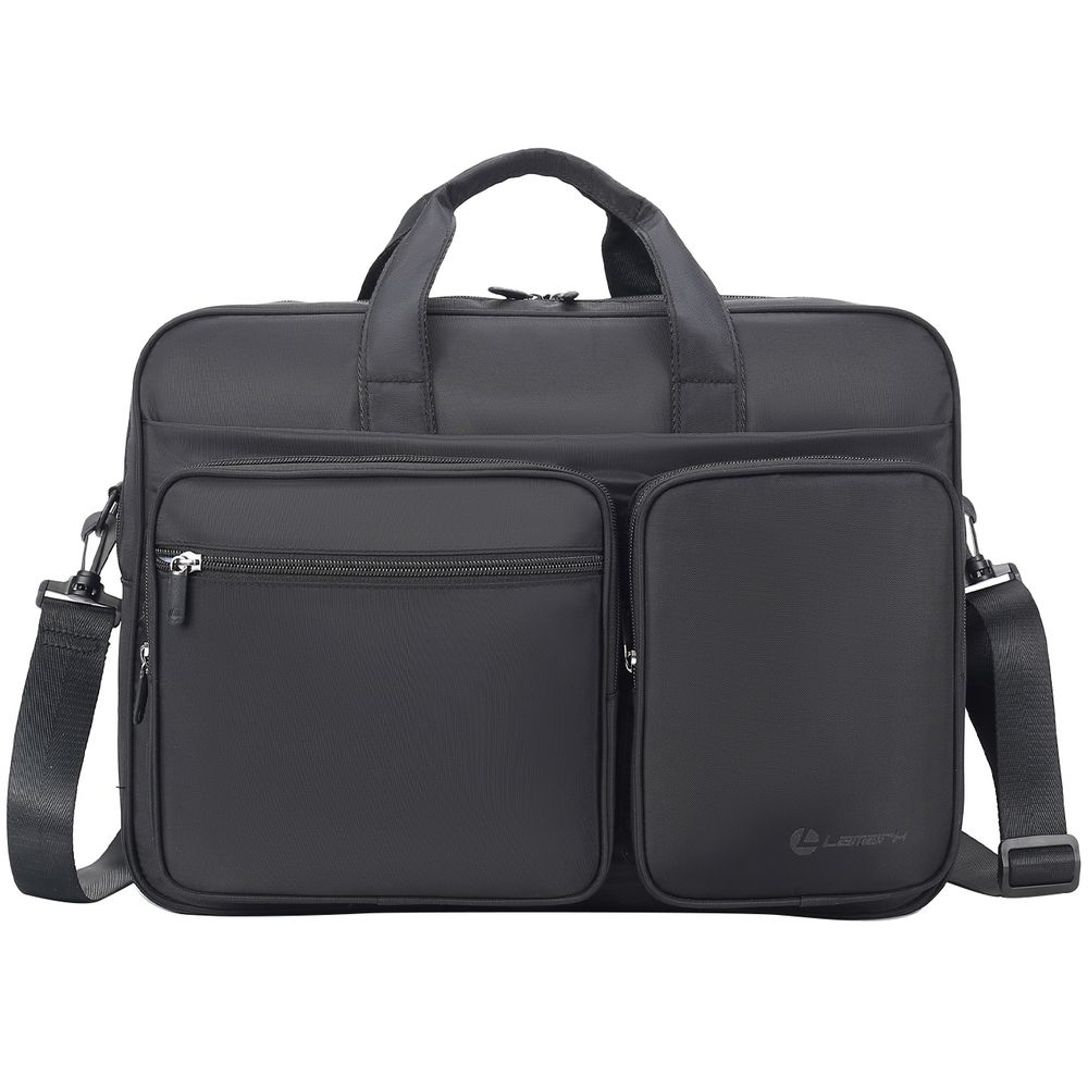 Сумка для ноутбука L267, черная с логотипом