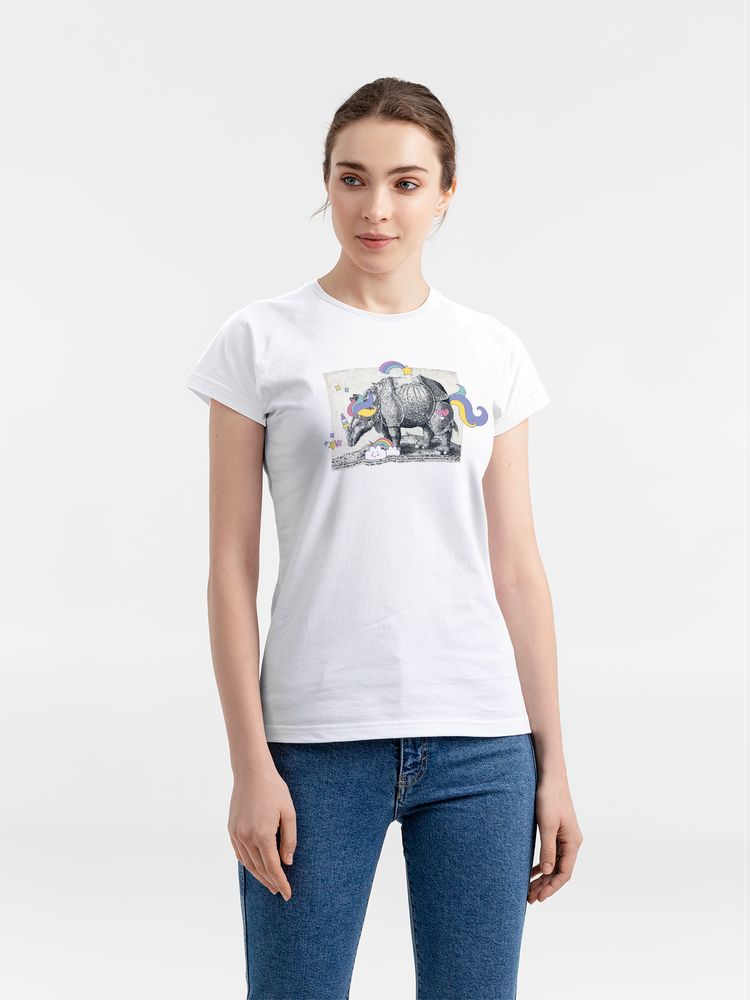 Футболка женская Big Dream, белая с логотипом