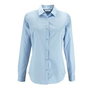 Рубашка женская Brody Women голубая с логотипом