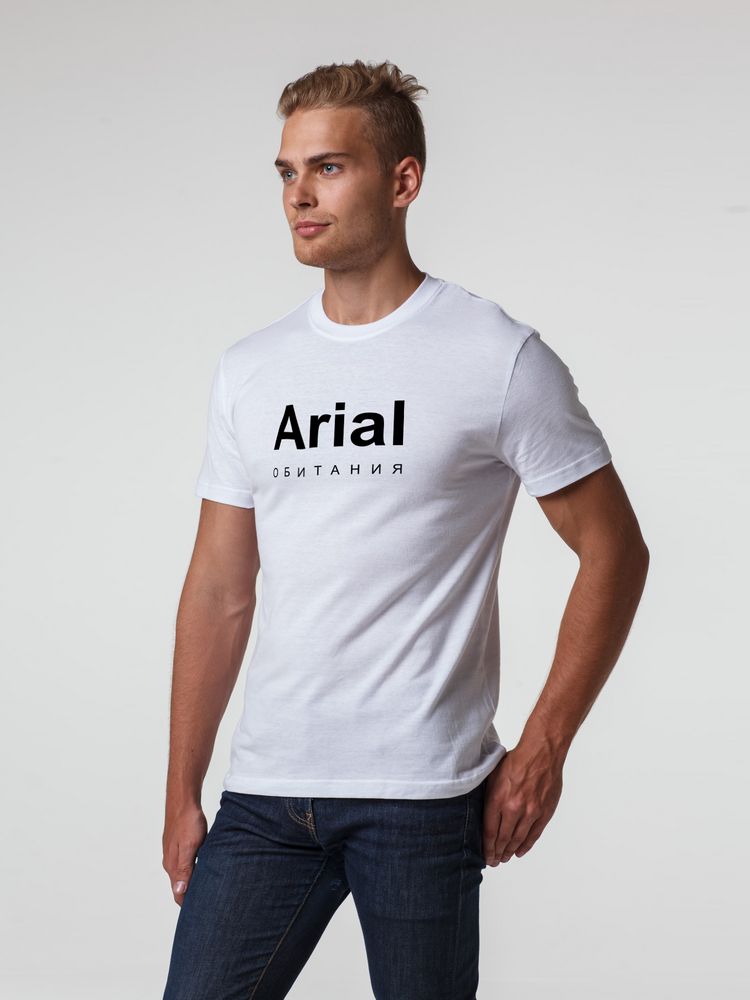 Футболка Arial обитания, белая с логотипом
