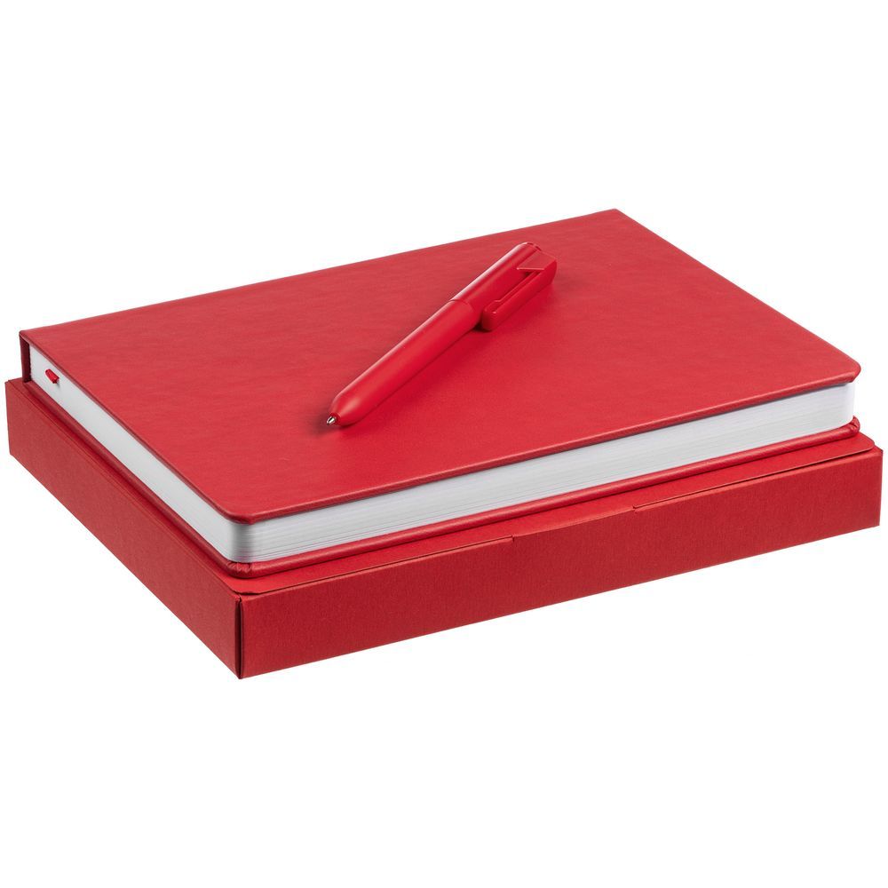 Набор New Latte, красный с логотипом