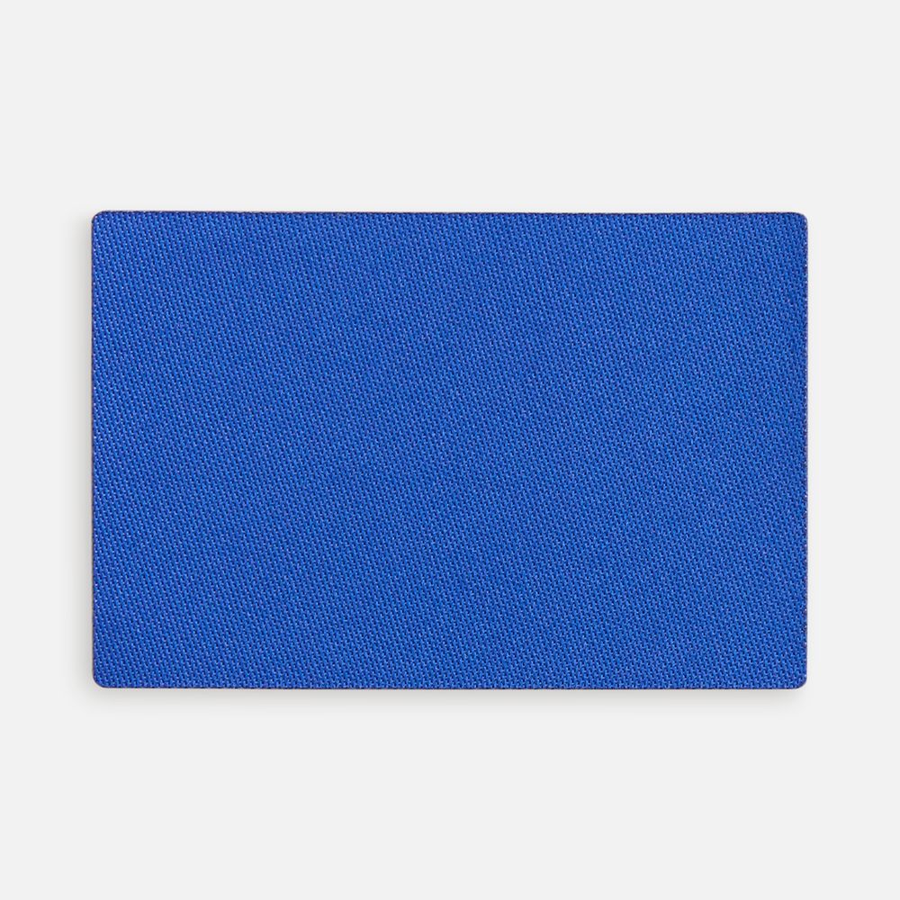 Наклейка тканевая Lunga, L, синяя с логотипом