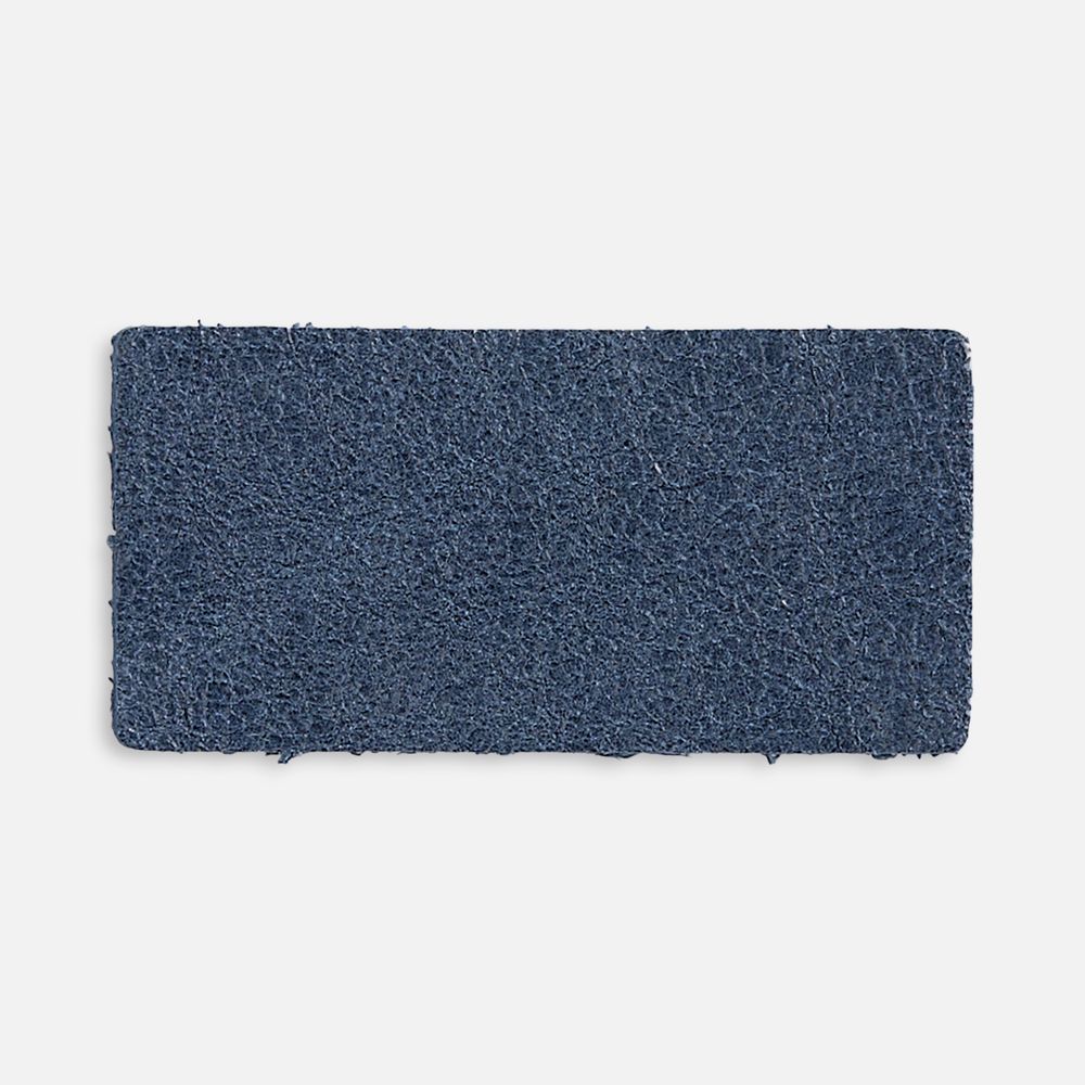 Лейбл кожаный Pasek, XS, синий с логотипом