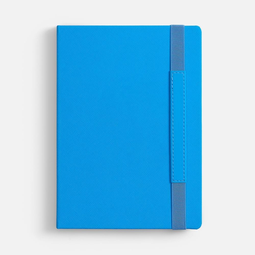 Ежедневник Peel, недатированный, голубой с логотипом