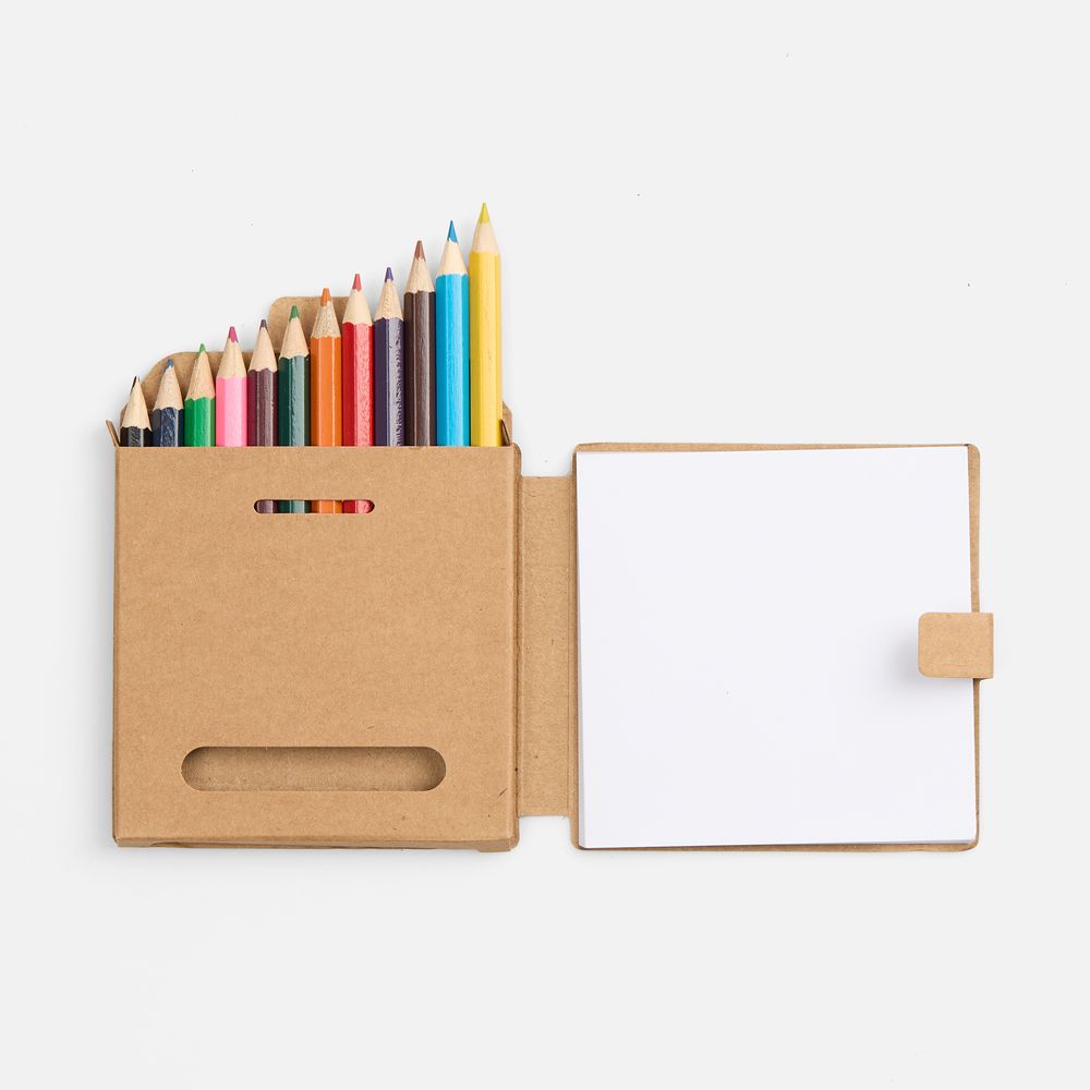 Набор цветных карандашей с блокнотом Pencilvania Traveler с логотипом