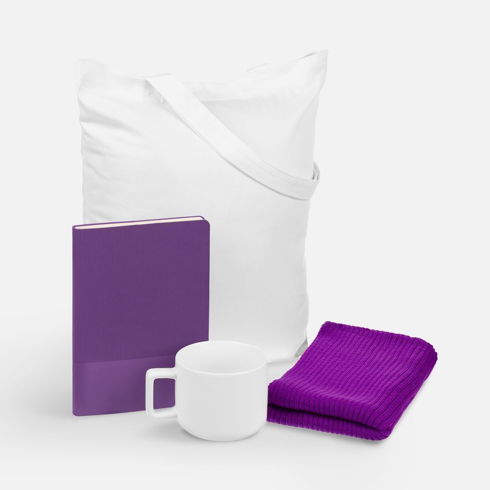 Набор Warm Vale, фиолетовый с логотипом