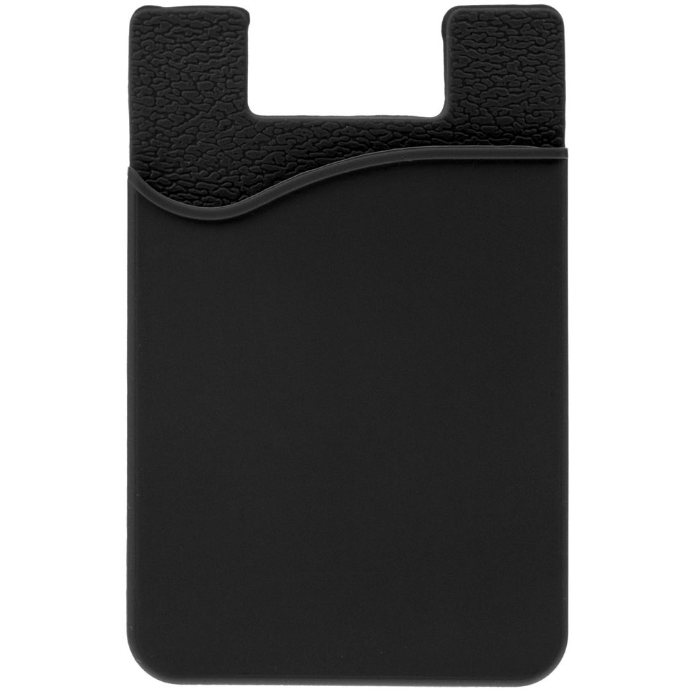 Чехол для карты на телефон Shelley, черный с логотипом