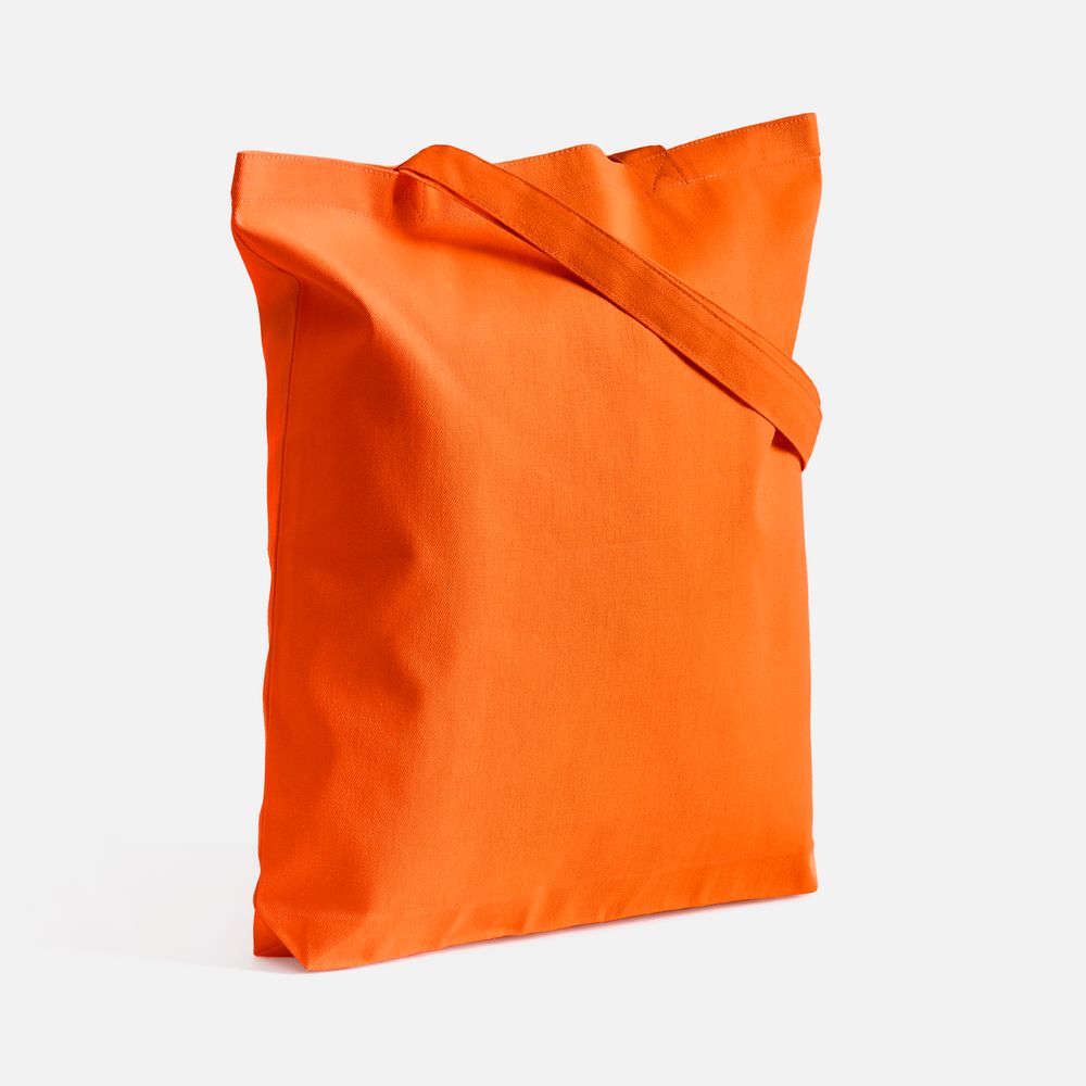 Холщовая сумка Strong 210, оранжевая с логотипом