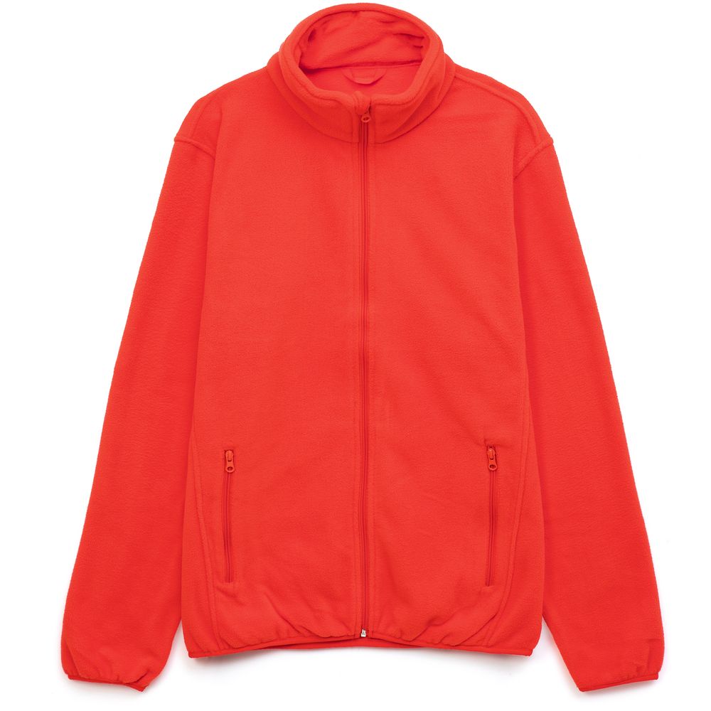 Куртка флисовая унисекс Nesse, красная с логотипом