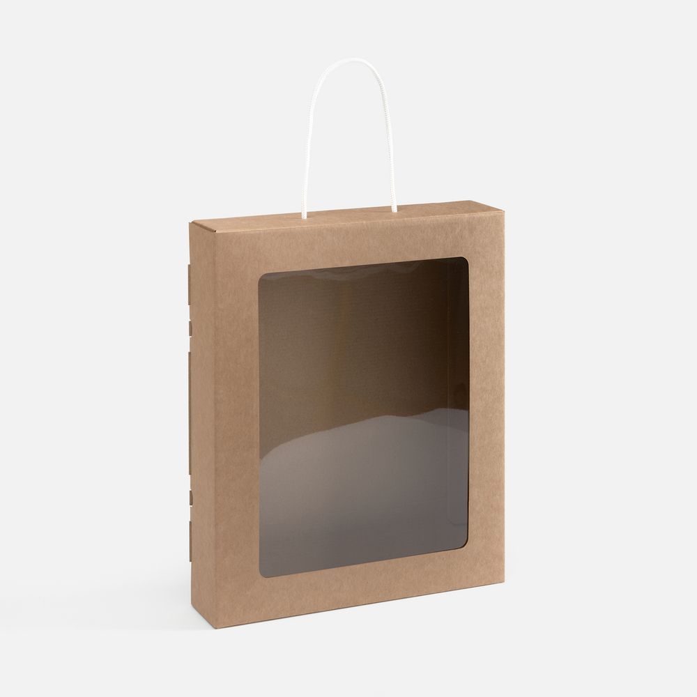 Коробка Pacanelle, M, с белой ручкой с логотипом