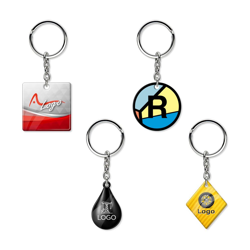 Брелок с полимерным покрытием Harz на заказ с логотипом