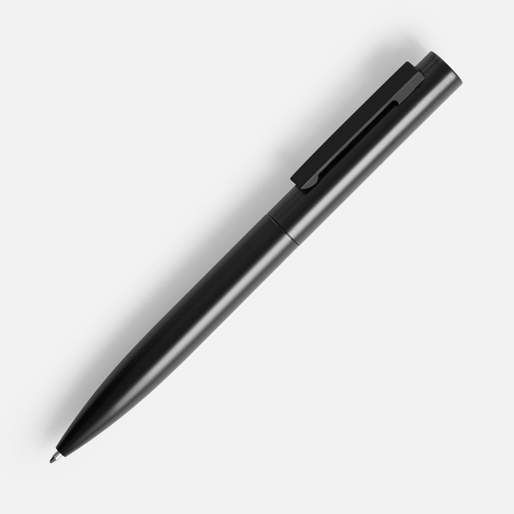 Ручка шариковая Inkolor, черная с логотипом