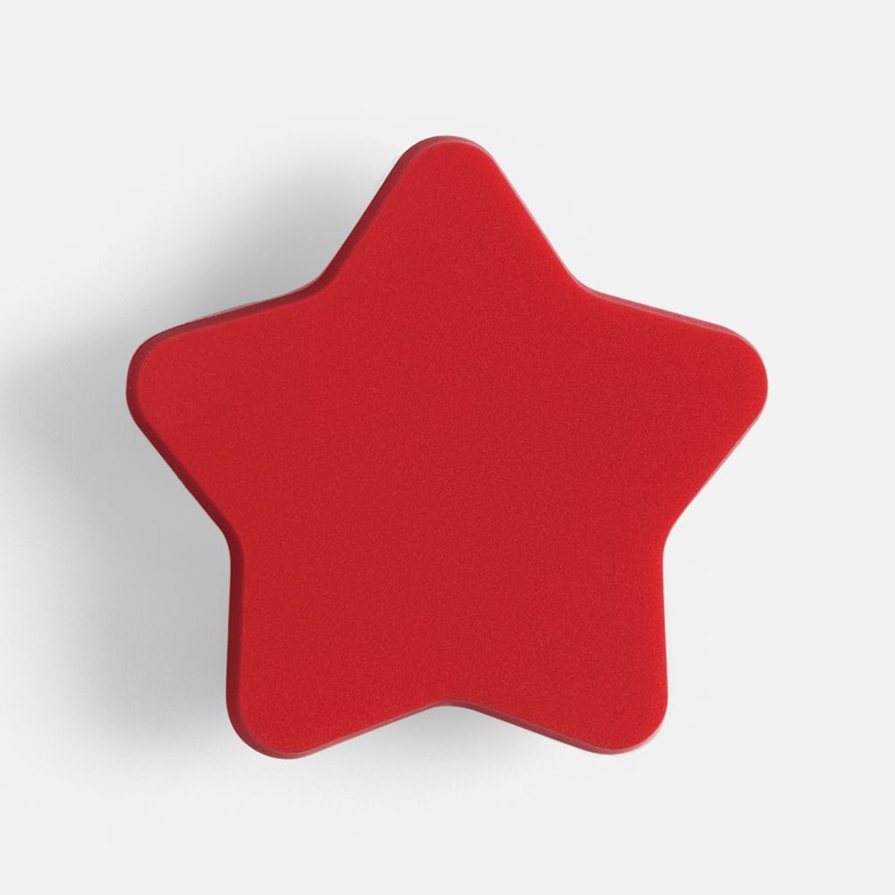 Джибитс из ПВХ «Звезда», красный с логотипом