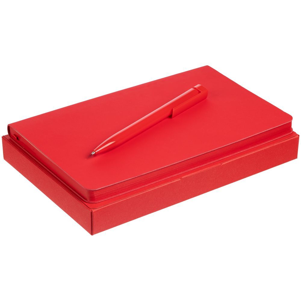 Набор Shall Light Simple, красный с логотипом