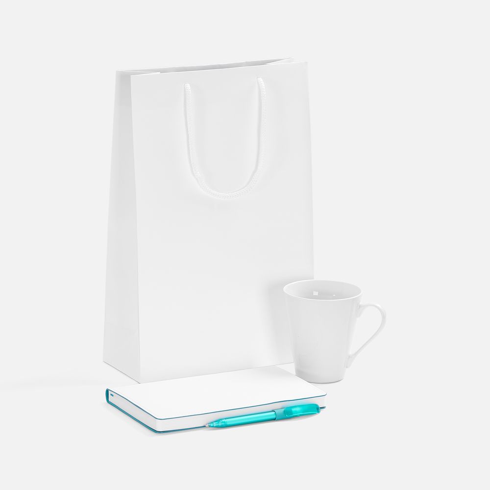 Набор White Shall Simple, бирюзовый с логотипом