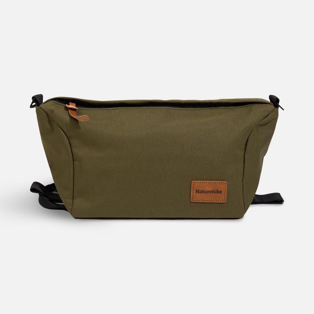 Косметичка дорожная XS01, зеленая с логотипом