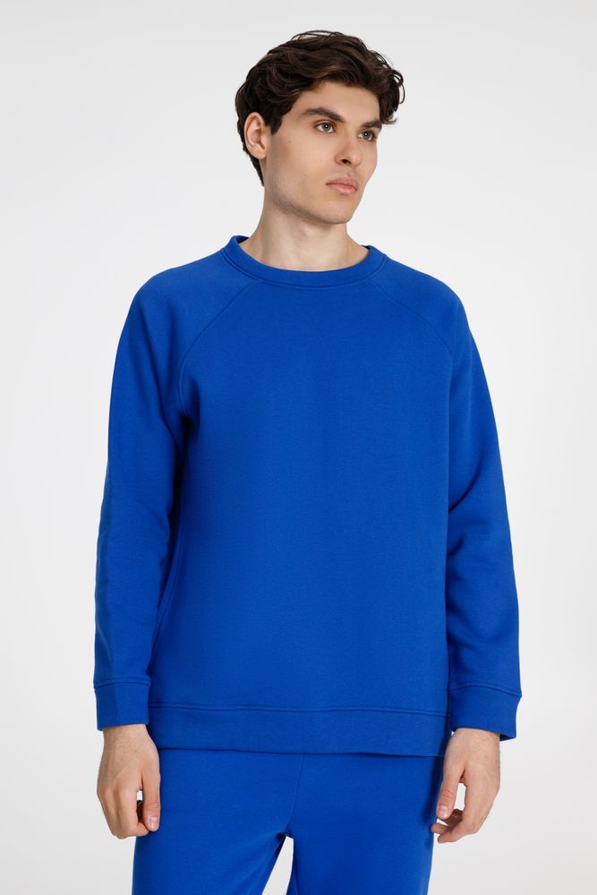 Свитшот унисекс S1, синий с логотипом