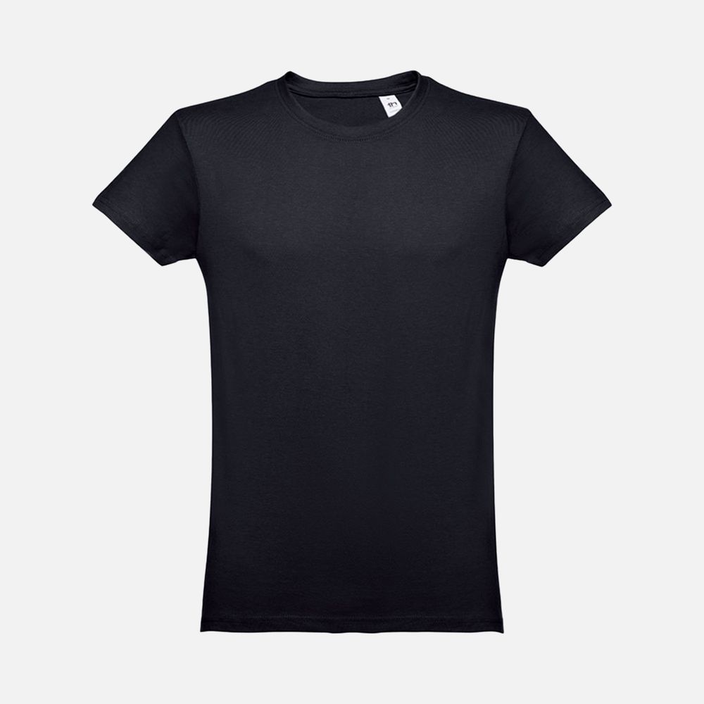 Футболка мужская Luanda, черная с логотипом