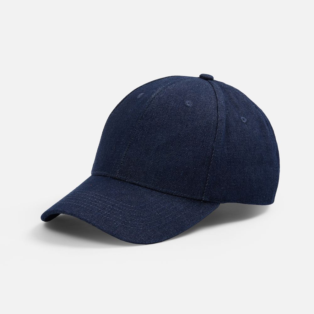 Бейсболка Denimate, темно-синяя с логотипом