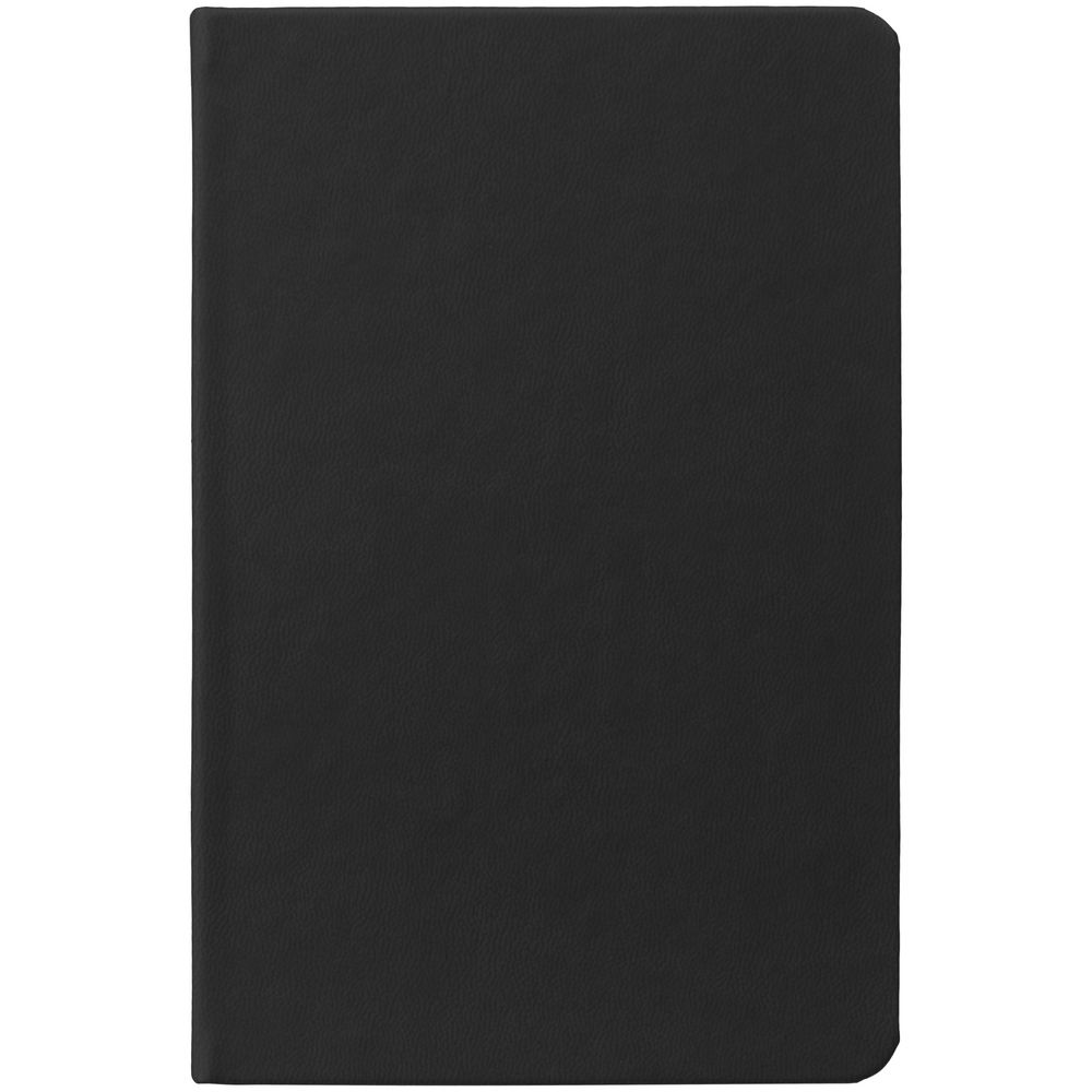 Блокнот Cluster Mini в клетку, черный с логотипом