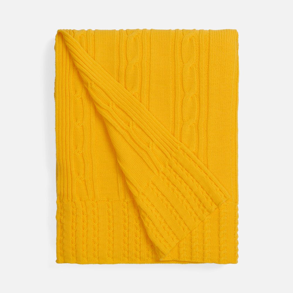 Плед Remitti, желтый с логотипом