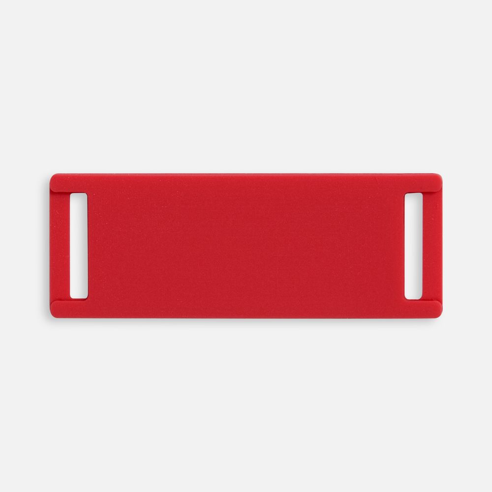 Лейбл из ПВХ Kova, красный с логотипом