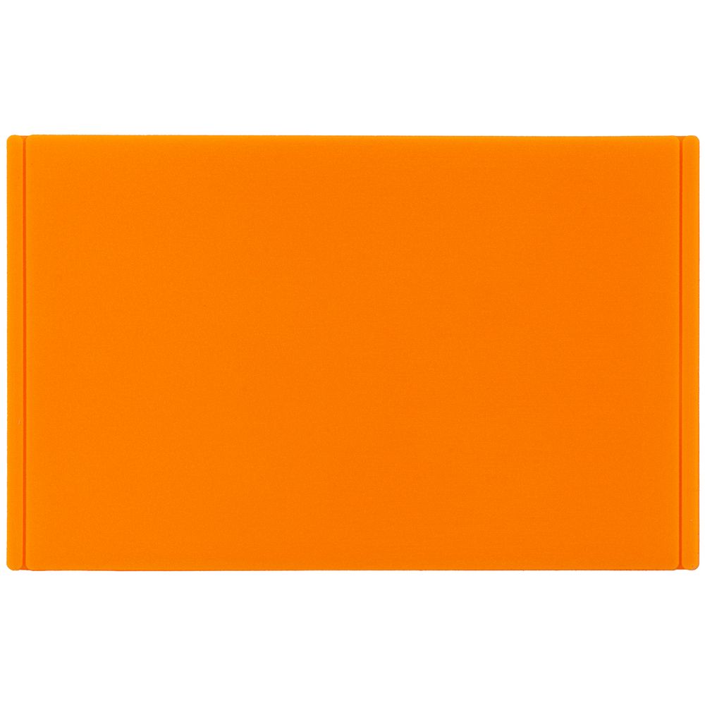 Лейбл из ПВХ Dzeta, ХL, оранжевый неон с логотипом