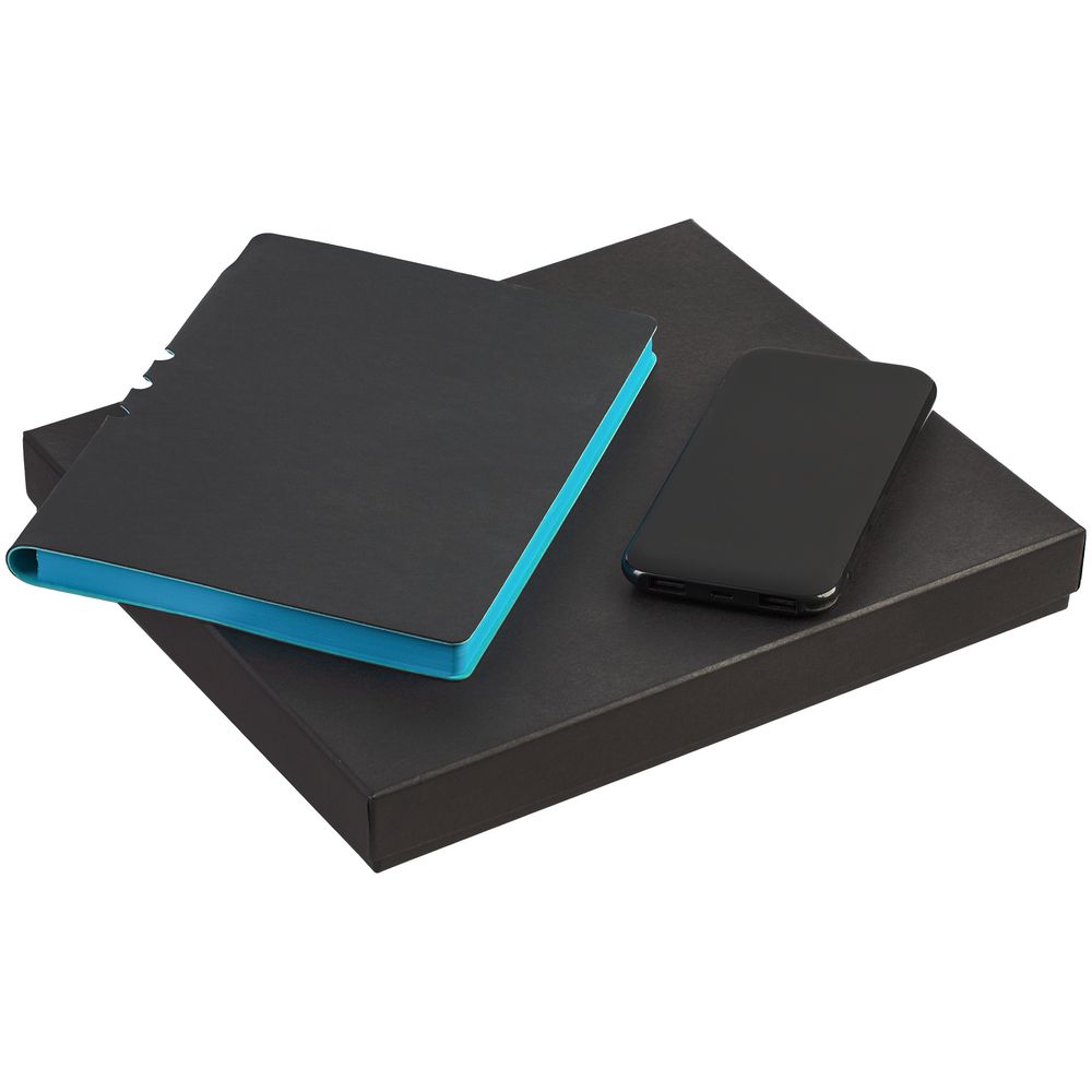 Набор Flexpen Black Energy, бирюзовый с логотипом