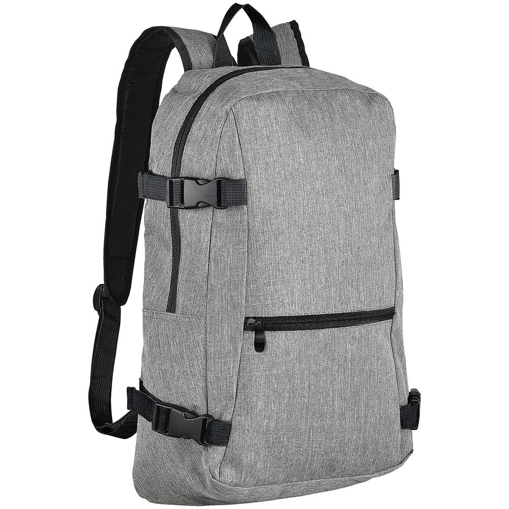 Рюкзак Wall Street, серый меланж с логотипом