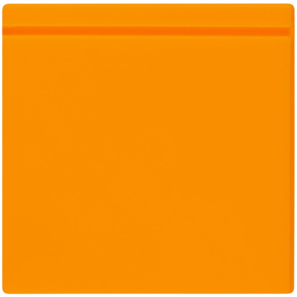 Лейбл из ПВХ Kare, оранжевый неон с логотипом