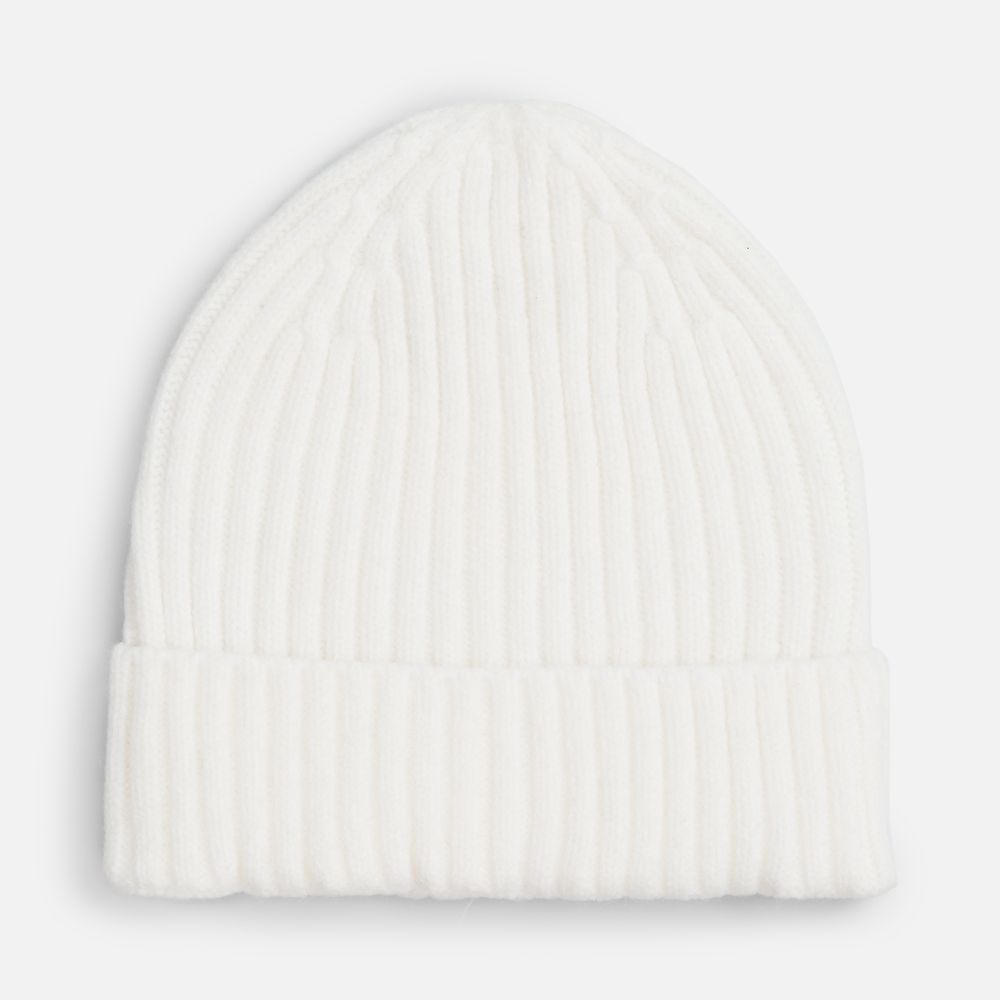 Шапка Laconi, молочно-белая с логотипом