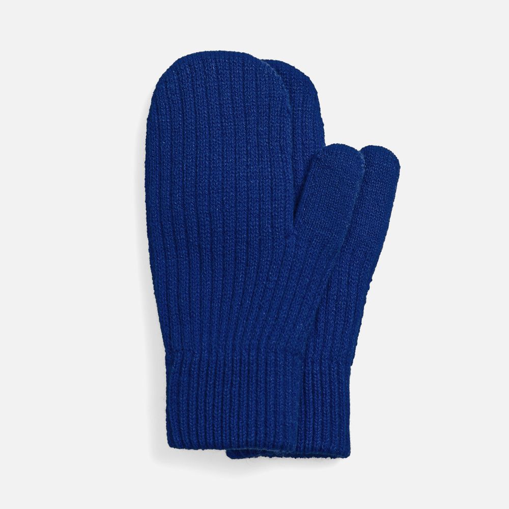 Варежки HappyGo, синие с логотипом