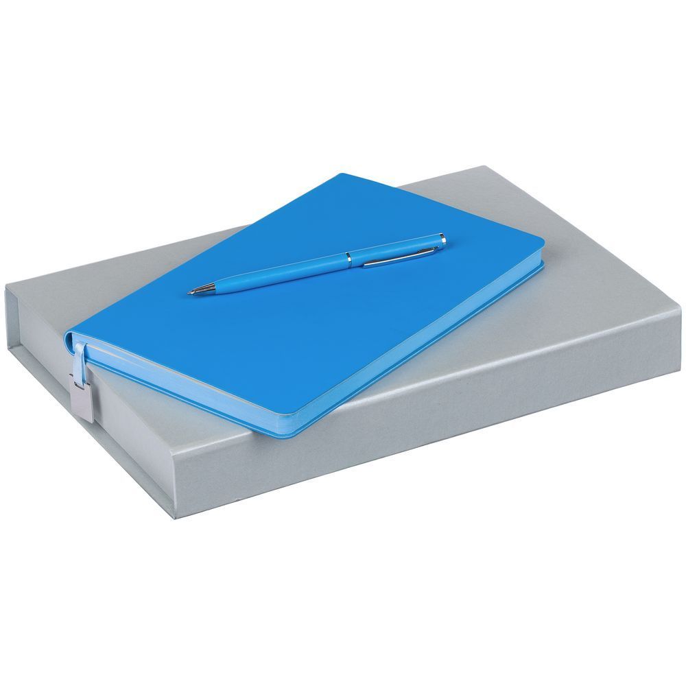 Набор Shall Light, голубой с логотипом