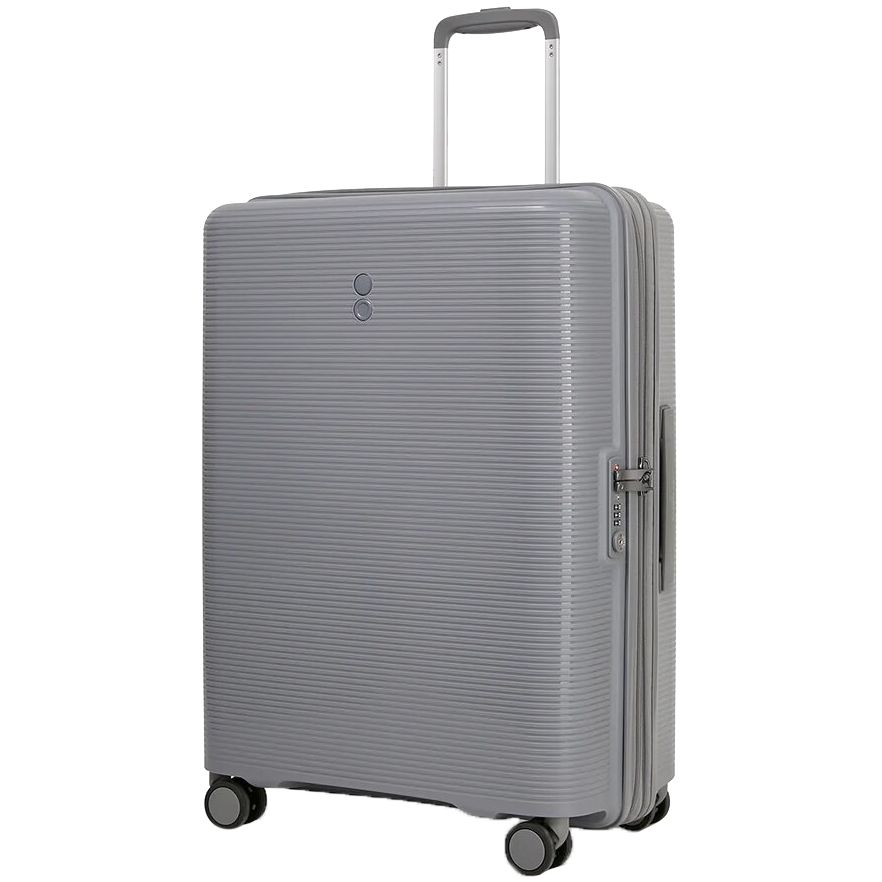 Чемодан Forza M, серый с логотипом