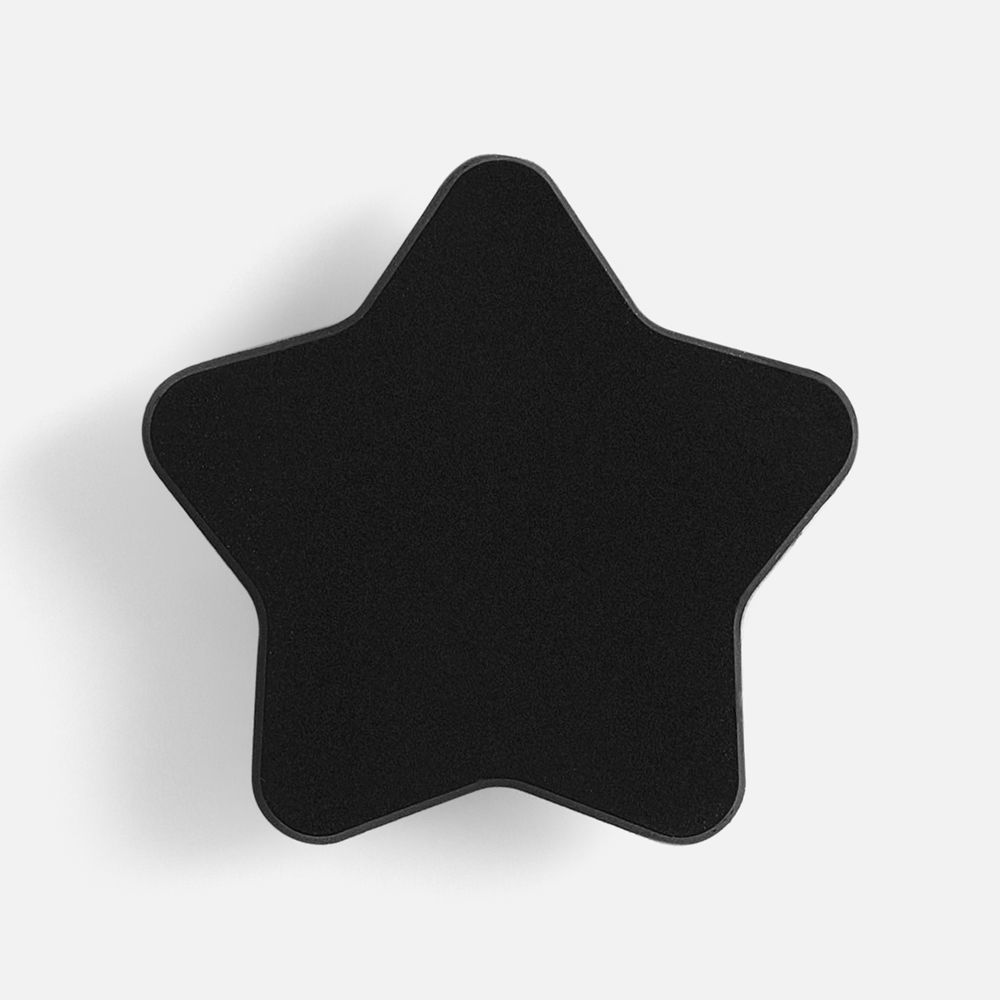 Джибитс из ПВХ «Звезда», черный с логотипом