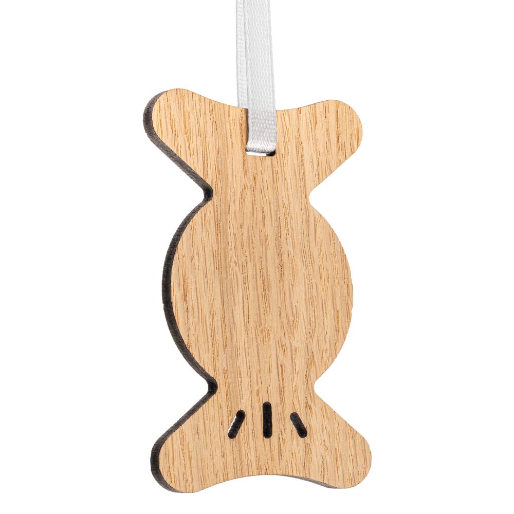 Деревянная подвеска Christmate, конфета с логотипом