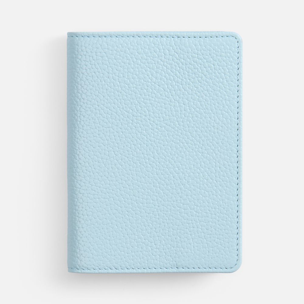 Обложка для паспорта Unison, голубая с логотипом