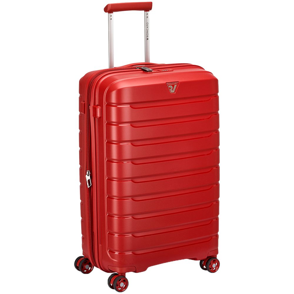 Чемодан Butterfly M, красный с логотипом